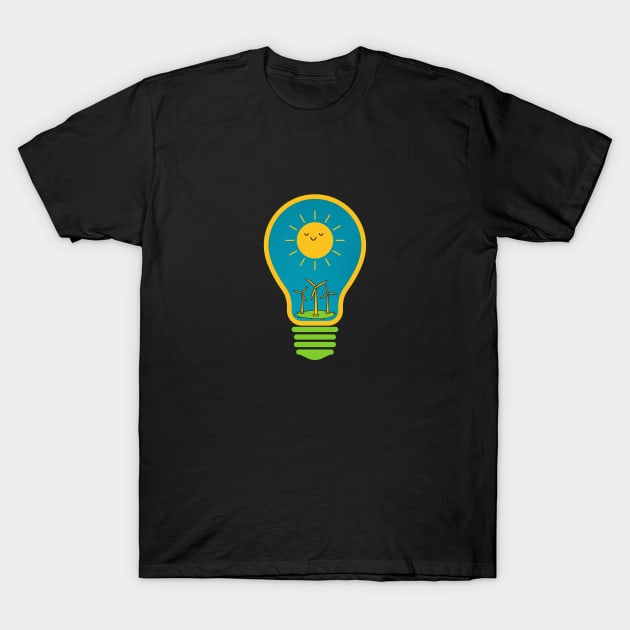 Wind Power - Renewable Energy T-Shirt by SpaceART